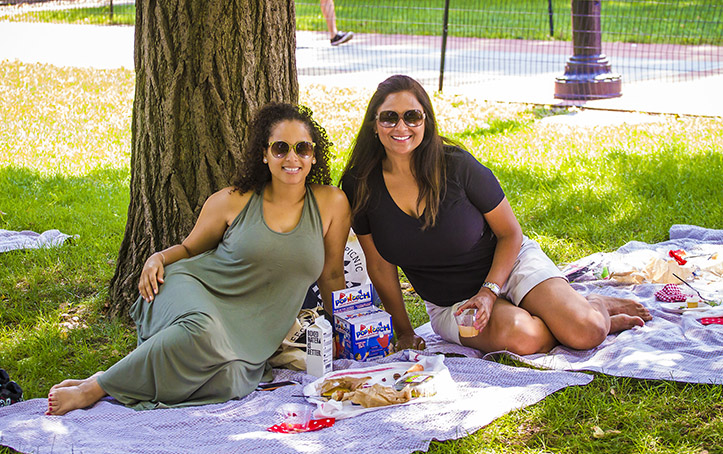 Picnics next door in Fort Greene Park