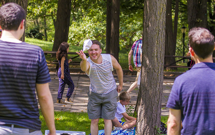 Cornhole in Fort Greene Park